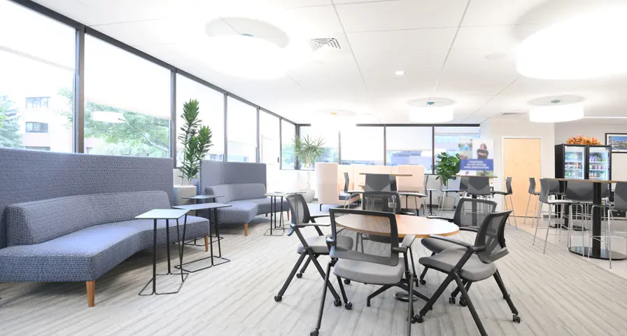 Lobby area with snacks area of Pearl East Pharma